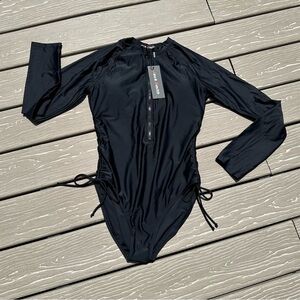 Jack Smith Women's One Piece Long Sleeve Swim- NWT